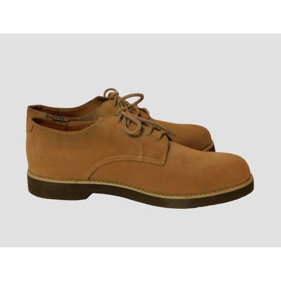 G H Bass Mens Shoes Suede Leather Oxford Ties Tan 10M - Picture 4 of 13